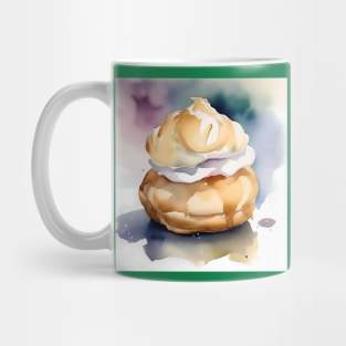 National Cream Puff Day- January 2 - Watercolor Mug